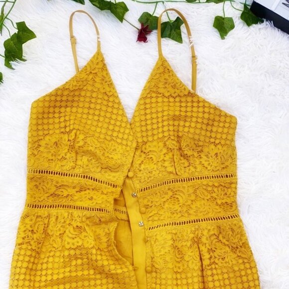 Yellow Lace Dress - Picture 3 of 7